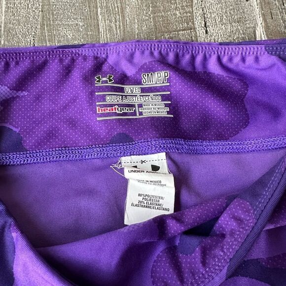 Under Armour HeatGear Compression Capri Leggings Camo S - Picture 3 of 6